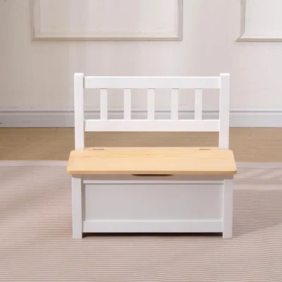 The Range HMD Kids Table and Chairs Set - White+Natural / 1 Bench