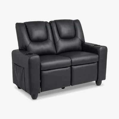The Range Double Toddler Sofa Chair - Black