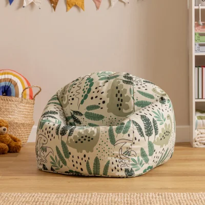 The Range Kids Bean Bag Chair, Childrens Beanbag for Girls and Boys - Dinosaur