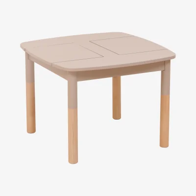 The Range HMD Toddler Multi-Use Table and Chairs with Hidden Storage - grey+natural