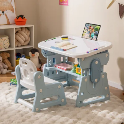 The Range Toddler Drawing Table and Chair Set - Blue