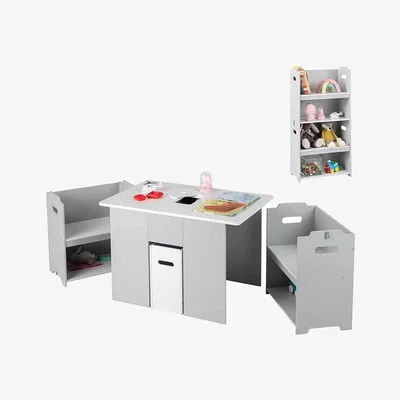 The Range Toddler Activity Table Chair Set - Grey