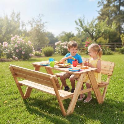 The Range Toddler Outdoor Activity Table and Chair Set - Natural