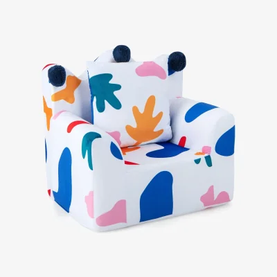 The Range Padded Foam Kids Sofa Armchair - White