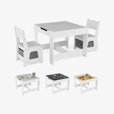 The Range Kids Wooden Activity Table Chair Set