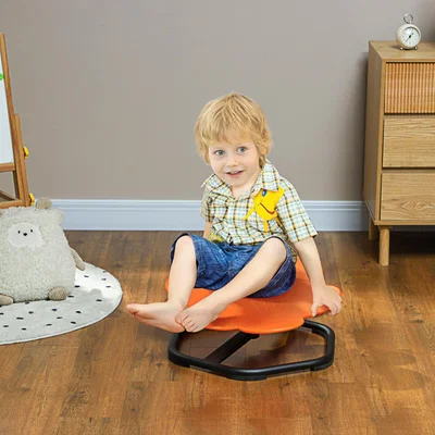 The Range AIYAPLAY Sensory Spinning Chair for Kids Coordination  Balance - Orange