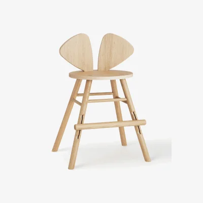 Westwing Kids Oak Wood High Chair Mouse Junior
