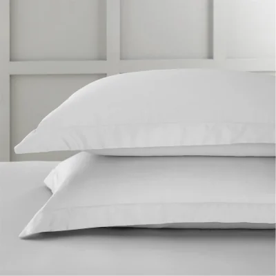 Amara 400 TC Cotton Sateen Oxford Pillowcase Pair - Dove Grey
