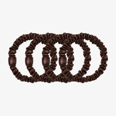 Amara slip pure silk back to basics skinny scrunchies
