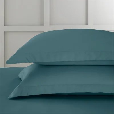 Amara 400 TC Cotton Sateen Oxford Pillowcase Pair - Teal