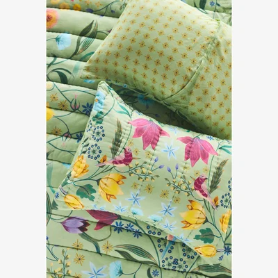 Anthropologie Artisan Quilts Anna Garden Quilted Pillowcases, Set of 2