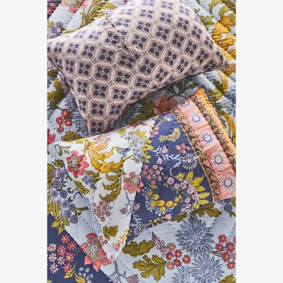 Anthropologie Artisan Quilts Carmen Pillowcase, Set of 2