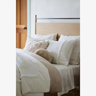 Anthropologie Gillian Plush Gauze Pillowcases, Set of 2