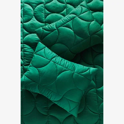 Anthropologie Polaire Solid Quilted Puffer Pillowcases, Set of 2