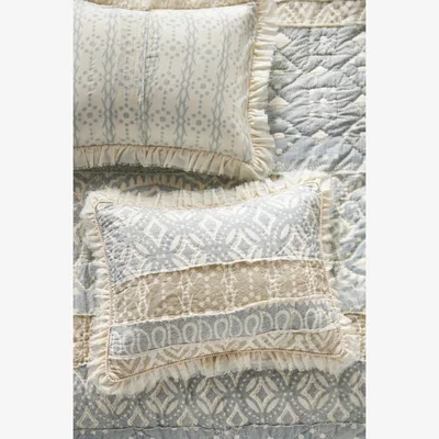 Anthropologie Elsa Patchwork Pillowcases, Set of 2