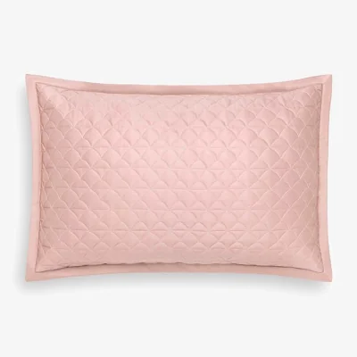 And So To Bed Amalia Suave Quilted Oxford Pillowcase