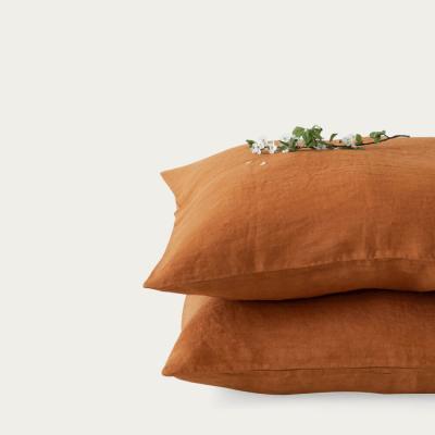 Bombinate.com Almond Washed Linen Pillow Case