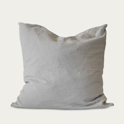 Bombinate.com Light Grey Classic Linen Pillowcase