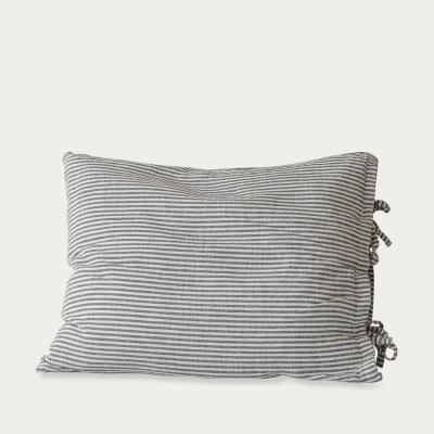 Bombinate.com Striped Tied Linen Pillowcase