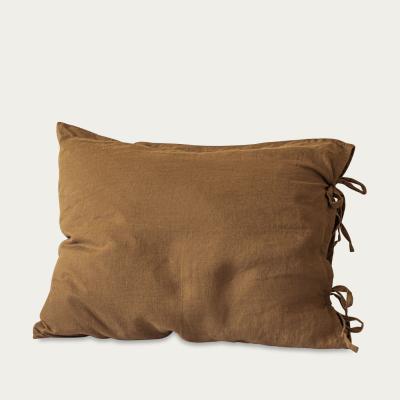 Bombinate.com Cinnamon Tied Linen Pillowcase