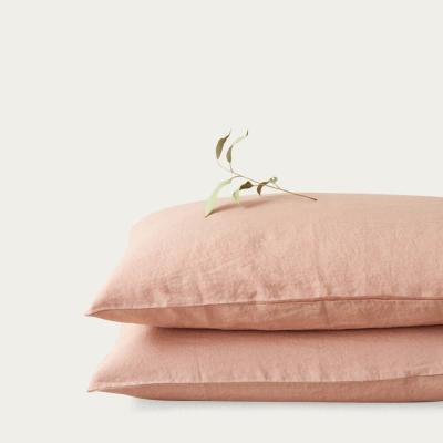 Bombinate.com Cafe Crème Washed Linen Pillow Case