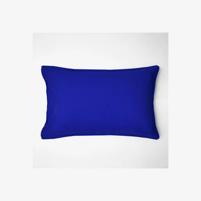 The Conran Shop Linen Pillowcase Workwear Blue