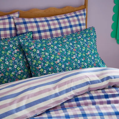 Dunelm Sophie Robinson Petal Meadow 100% Cotton Standard Pillowcase Pair