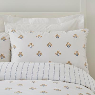Dunelm Dorma Weybourne 100% Cotton Oxford Pillowcase Pair Blue