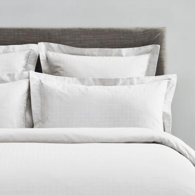 Dunelm Dorma Purity Marlia White Cotton Jacquard Continental Pillowcase White