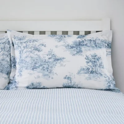 Dunelm Toile Scene 100% Cotton Oxford Pillowcase