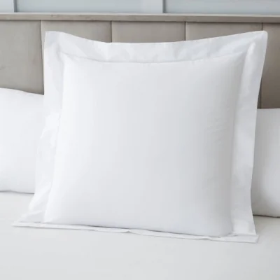 Dunelm Hotel 230 Thread Count Cotton Sateen Continental Pillowcase White