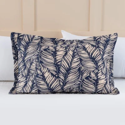 Dunelm Futuna Navy Oxford Pillowcase Navy (Blue)