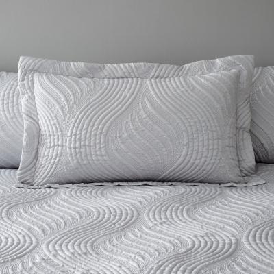 Dunelm Romilly Pinsonic Silver Oxford Pillowcase Silver