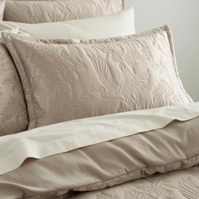 Dunelm Luxe Heron Champagne Oxford Pillowcase