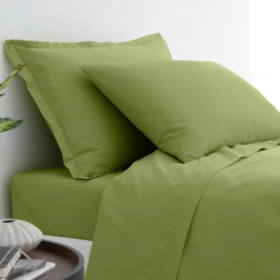 Dunelm Pure Cotton Oxford Pillowcase Fern