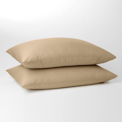Dunelm Pure Cotton Housewife Pillowcase Pair Warm Sand