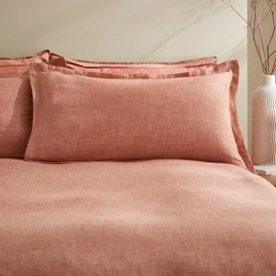 Dunelm Lechlade Oxford Pillowcase Terracotta