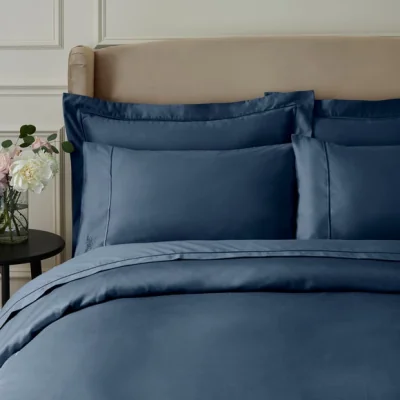 Dunelm Dorma Egyptian Cotton Sateen 1000 Thread Count Oxford Pillowcase Petrol (Blue)