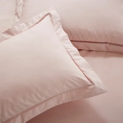 Dunelm Dorma Egyptian Cotton 400 Thread Count Percale Oxford Pillowcase Rose (Pink)