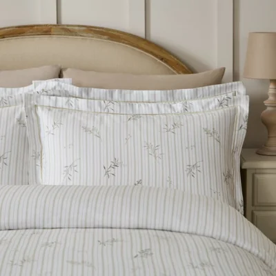 Dunelm Dorma Abbotsford 100% Cotton Sateen Standard Pillowcase Pair