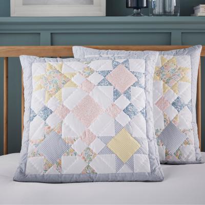 Dunelm Dorma Decades Nancy Rose Blue Pillow Sham Blue