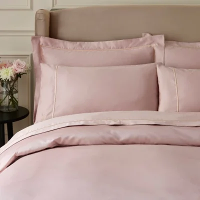 Dunelm Dorma Egyptian Cotton Sateen 1000 Thread Count Standard Pillowcase Pink