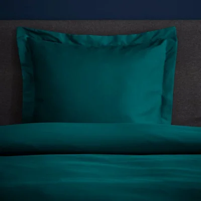 Dunelm Fogarty Soft Touch Ocean Blue Continental Square Pillowcase Dolce Ocean (Blue)