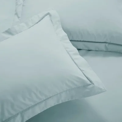 Dunelm Dorma Egyptian Cotton 400 Thread Count Percale Oxford Pillowcase Blue