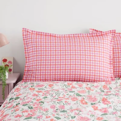Dunelm Eden Floral Polycotton Oxford Pillowcase