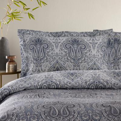 Dunelm India Navy Oxford Pillowcase Navy (Blue)