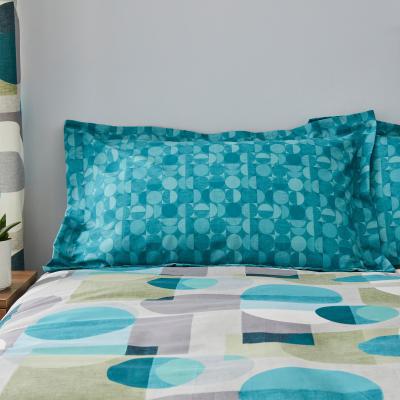 Dunelm Elements Oscar Blue Oxford Pillowcase Blue