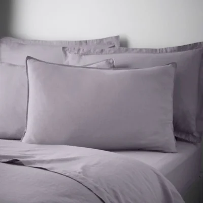 Dunelm Cotton Linen Standard Pillowcase Pair