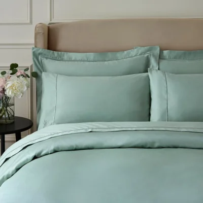 Dunelm Dorma Egyptian Cotton Sateen 1000 Thread Count Oxford Pillowcase Sage (Green)