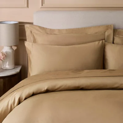Dunelm Dorma Egyptian Cotton Sateen 800 Thread Count Oxford Pillowcase Camel